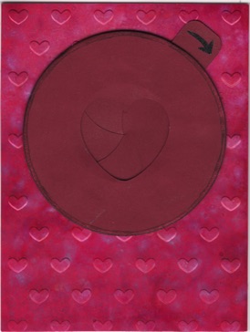 Iris Card - Heart Congratulations (red) Closed